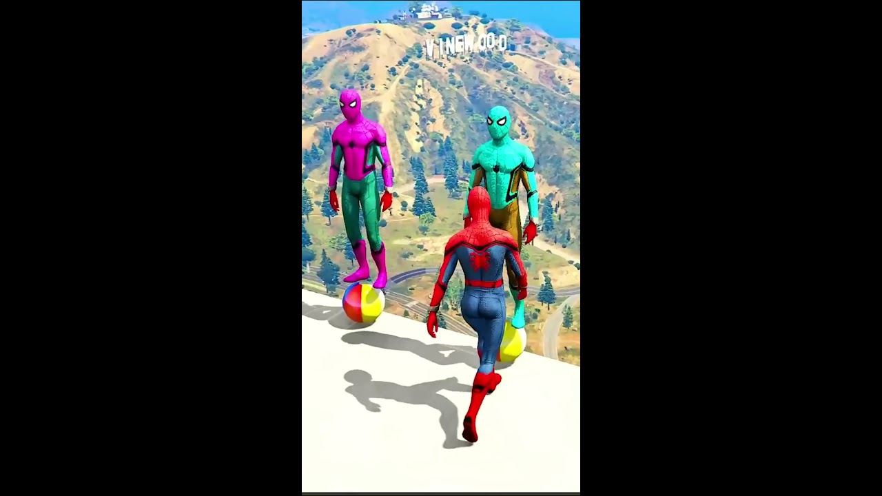 GTA 5 Epic Water Ragdolls Spider Man Jumps Fails Ep 106 Shorts