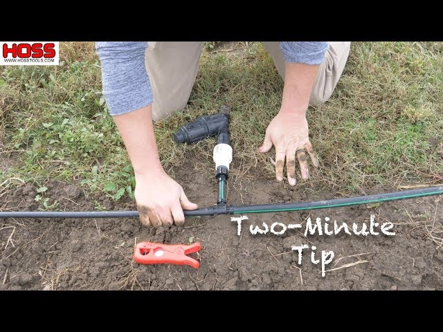 Hoss Tools Vidmoon How To Install A Basic Drip Irrigation System