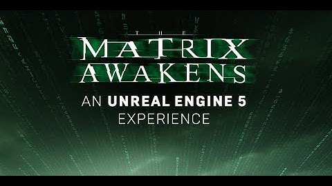 Matrix Awakens An Unreal Engine 5 Experience Countdown Screen