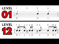 Master sight reading 12 rhythm exercises with counting  sticking 