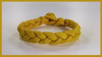 1 Strand Loop and Knot Herringbone Braid Paracord Bracelet