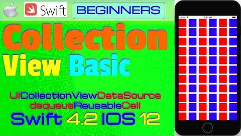 IOS 12, Swift 4, Beginners, Tutorial : Collection View IOS Tutorial   ( UICollectionViewController )