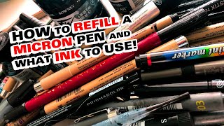 How to Refill an INK PEN and what INK to Use! Simple and QUICK!