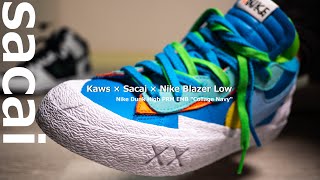 【第69弾】Kaws x Sacai x Nike Blazer Low スニーカー サイズ感は？ 2021#34 Nike Dunk High PRM EMB