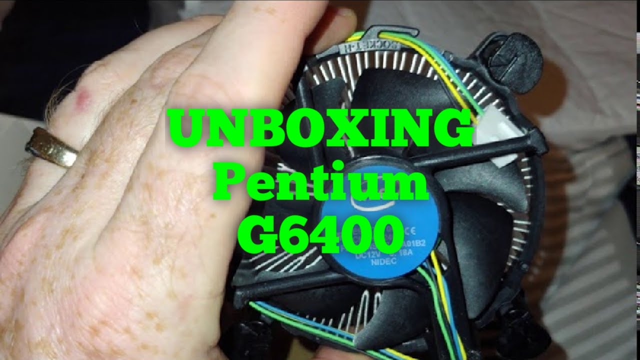 Unboxing Intel 10th Gen Pentium G6400, 2 Core 4 Thread CPU, Gold, CPU Fan,  LGA 1200
