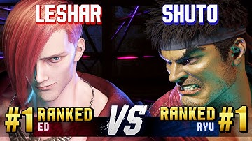 SF6 ▰ LESHAR (#1 Ranked Ed) vs SHUTO (#1 Ranked Ryu) ▰ High Level Gameplay