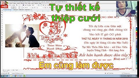 Tự thiết kế phôi vector corel thiệp cưới, logo quảng cáo đã được thiết kế sẵn