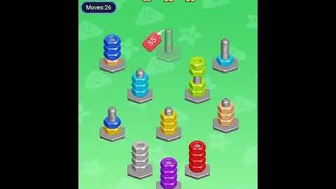 Nut Sort Puzzle Level 1061 - 1070 Walkthrough