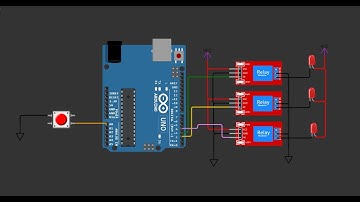 Control Multiple Appliances With Single Pushbutton ||Wokwi