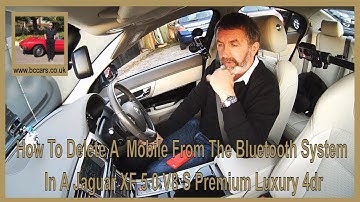 How To Delete A  Mobile From The Bluetooth System In A Jaguar XF 5 0 V8 S Premium Luxury
