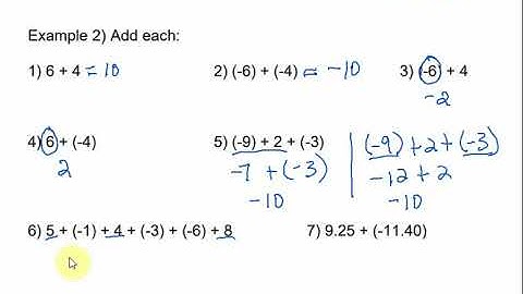Math 098 8.3 - Adding Real Numbers
