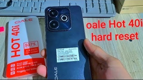 Oale Hot 40i hard reset || Hot 40i remove lock screen