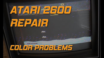 Atari 2600 Repair - Bad Color, snow - Bad Film Capacitors