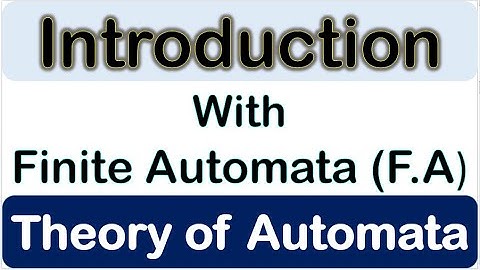 Introduction of Finite Automata (F.A) | What is Finite Automata in Urdu