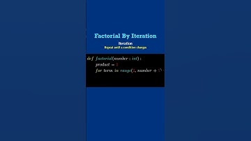 Factorial 2: By Iteration (in python) #Shorts #programming
