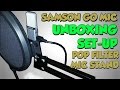 Samson go mic  unboxing and setup  pop filter  mic arm