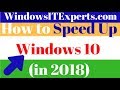 How to Speed Up Windows 10 (2018) - Quick and Easy Ways to speed up Windows 10