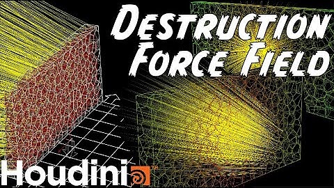 Control Destruction with Force Fields in Houdini Simulations (Rigid Body Dynamics RBD)
