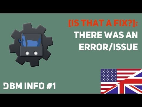 There was an error - DBM Info #1