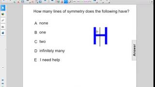 Geometry Transformations Identifying Symmetry Q53
