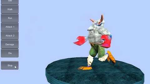 Monster Macho -- Kidney bean Character  ; Blender 2.68  +  Unity 4.3