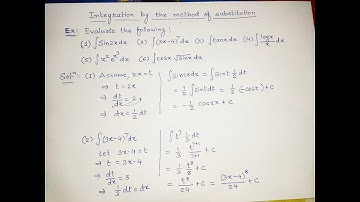 Integration by the method of substitution by Nikhilsir BBIT