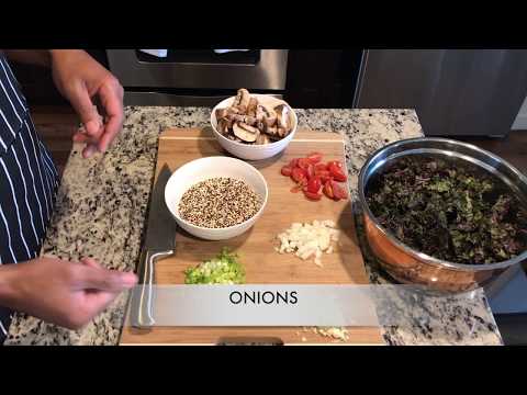 Sauteed Quinoa with Kale & Mushrooms