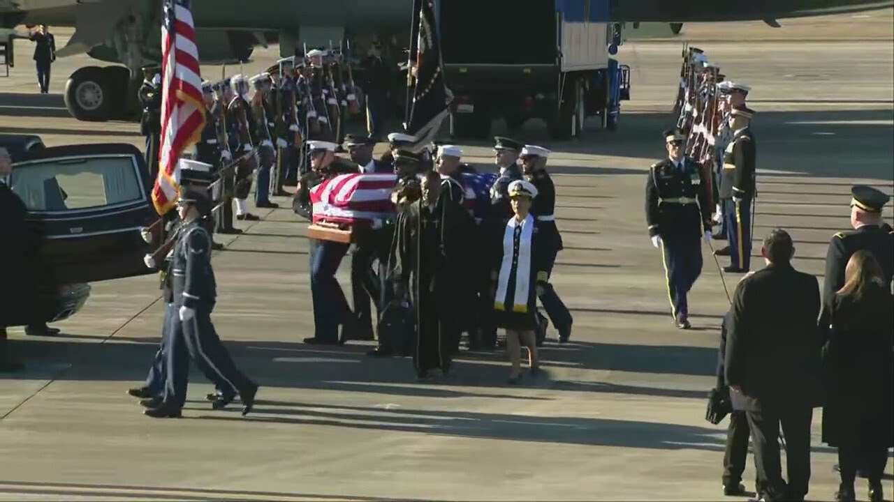 Jimmy Carter's casket arrives home in Georgia after DC funeral [RAW]