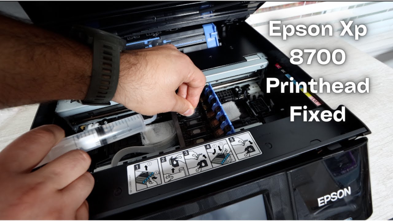 Epson Xp 8700 Printhead - YouTube