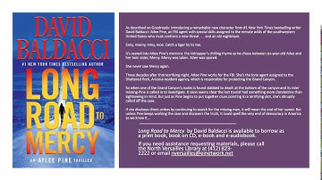 Sunday Morning Cafe and a Chapter: Long Road to Mercy by David Baldacci