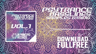 PsyTrance BASSLINE Sample Pack Vol.1Pack for Ableton Live 9, FL Studio, Logic Pro.