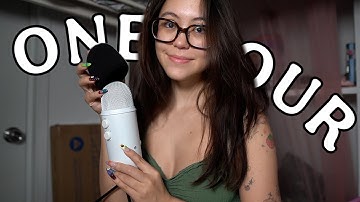 1 Hour ASMR: Mic Triggers Loop 🌀 mic pumping, tapping, scratching, mouth sounds