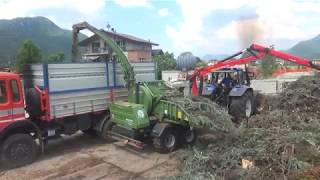 PTH 900 G Pezzolato drum wood chipper driven by PTO tractor, 190 Hp power