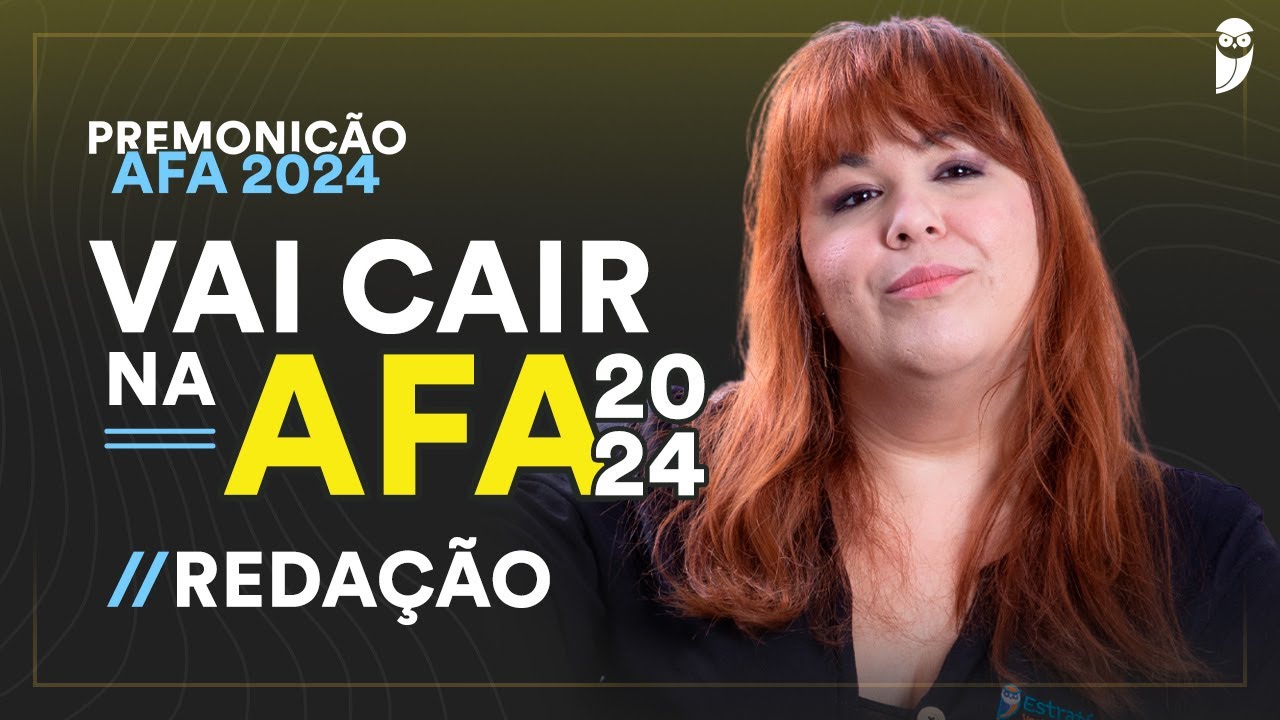 Premonição AFA 2024 Redação com Prof.ª Celina Gil YouTube