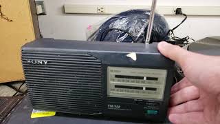 Sony Icf-24 Amfm Radio