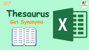 Using Thesaurus in MS Excel