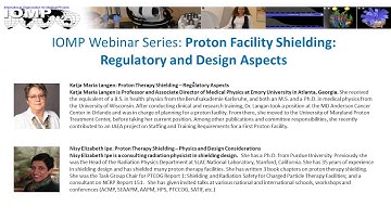 IOMP Webinar: Proton Facility Shielding: Regulatory and Design Aspects