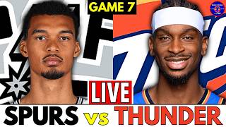 San Antonio Spurs vs Oklahoma City Thunder Game 7 Live Stream Play-By-Play & Scoreboard