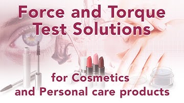 Mecmesin Force & Torque Measurement Systems for Cosmetics & Personal Care