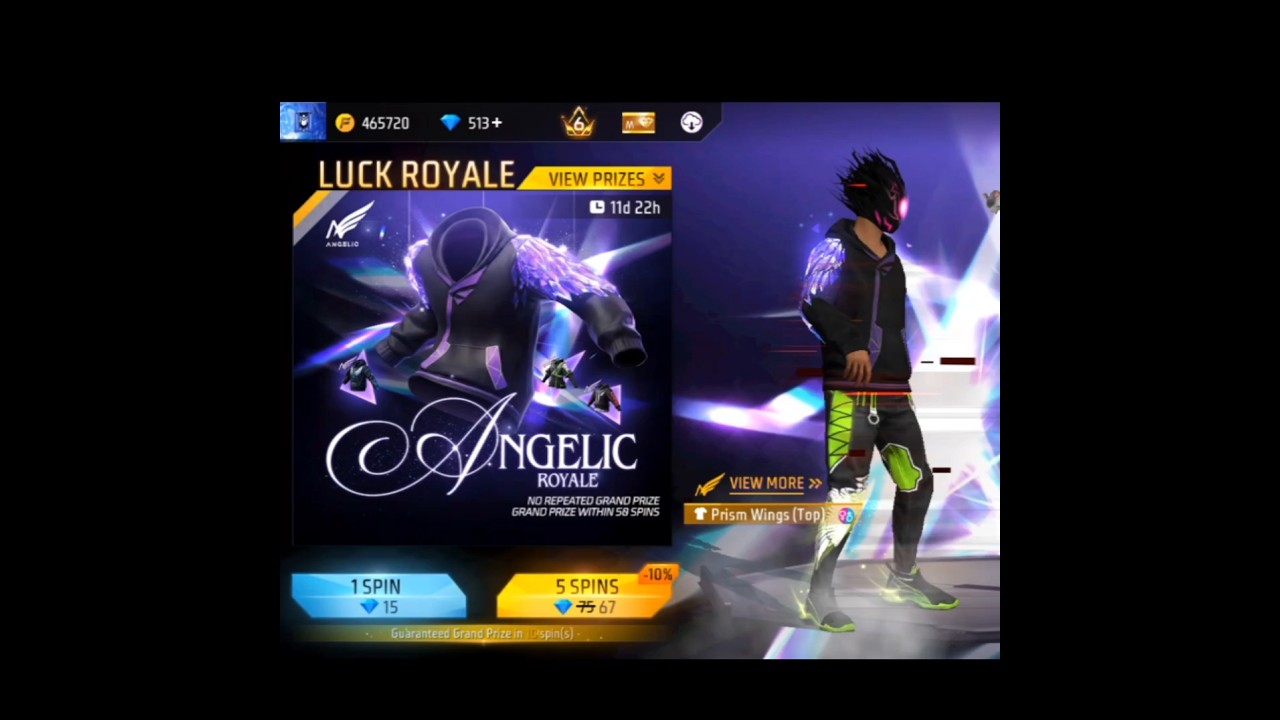 free fire new luck royale event 