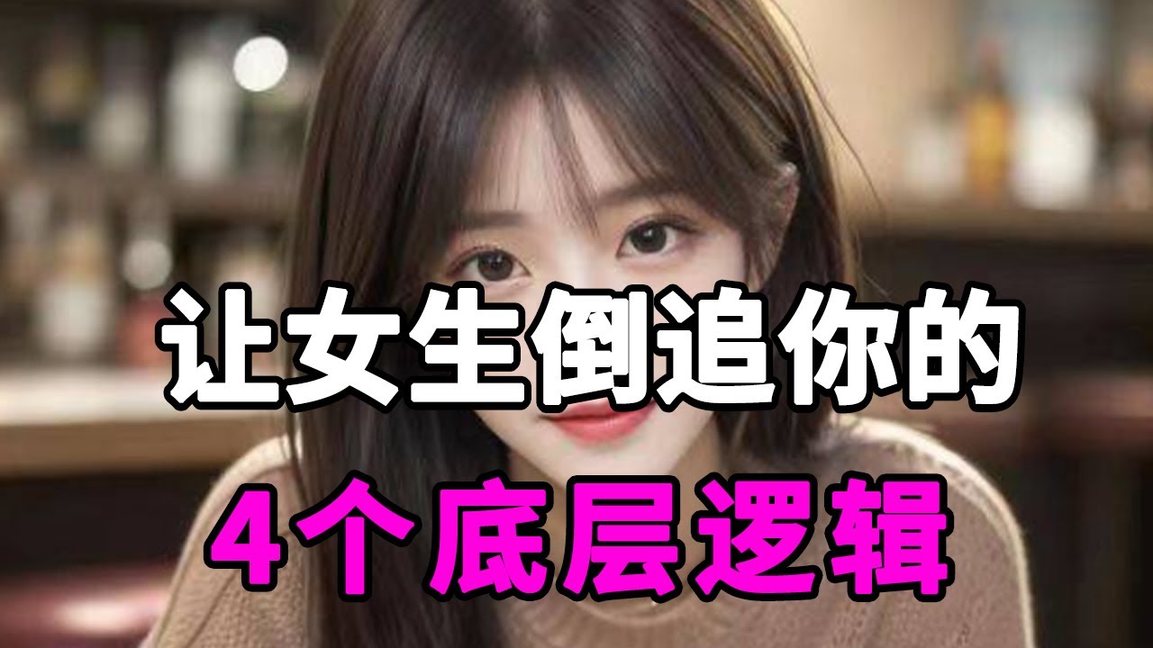 一旦掌握这4个底层逻辑，让女生疯狂倒追你！你知道是什么吗？【麦子的恋爱课】