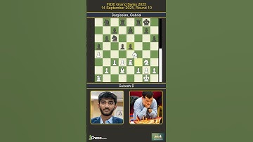 🇮🇳 Gukesh D vs Gabriel Sargissian 🇦🇲 | FIDE Grand Swiss 2025 | Round 10