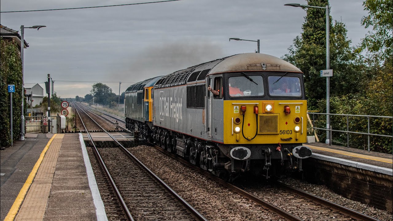 Anglian Grid Thrash! 56045 & 56103 Give It Large on 6M84 07/10/25 - YouTube