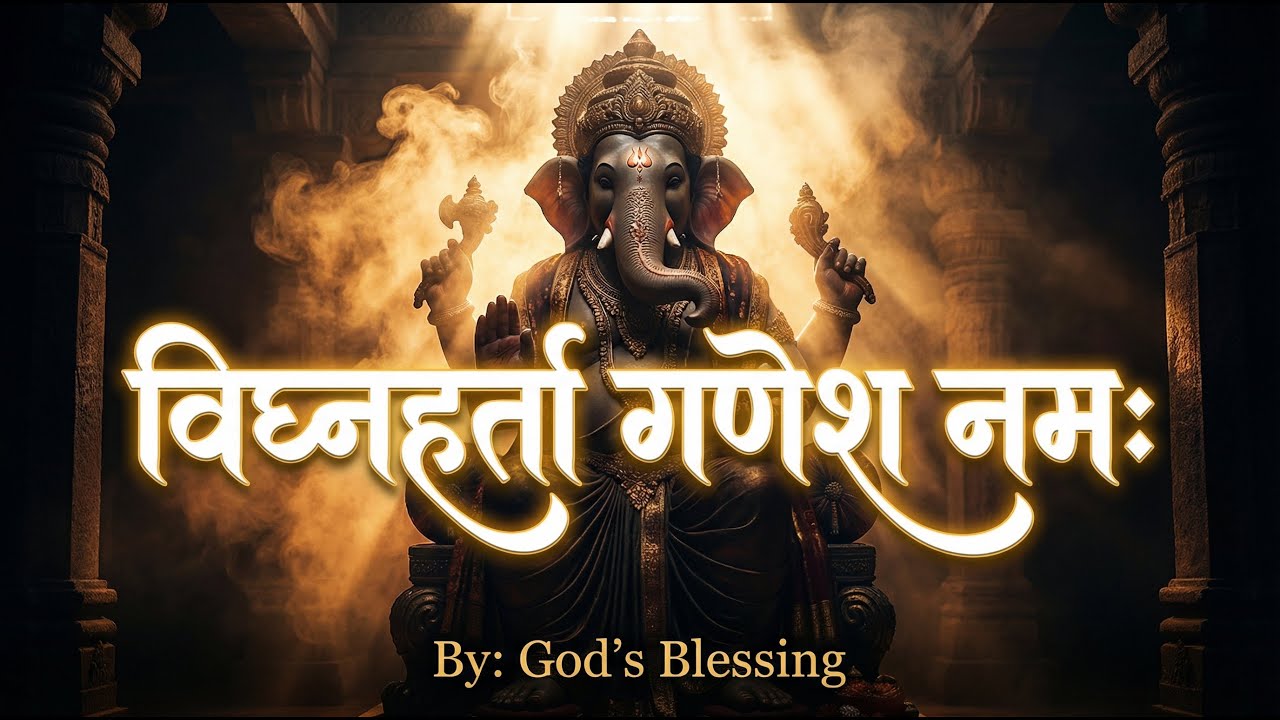 विघ्नों को दूर करने का जप | विघ्नहर्ता गणेश नमः | Powerful Angry Ganpati Mantra | By: God’s Blessing