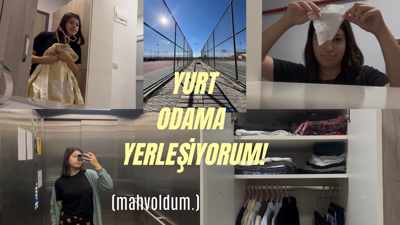 YURT ODAMA YERLEŞİYORUM! (Kyk ilk gün deneyimim.)#yurt 