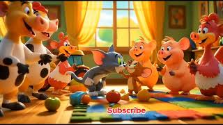 Tom and Jerry’s Funny Farm Adventure | Fruits Vegetables Song for Kids Musical Cartoon Learning Farm