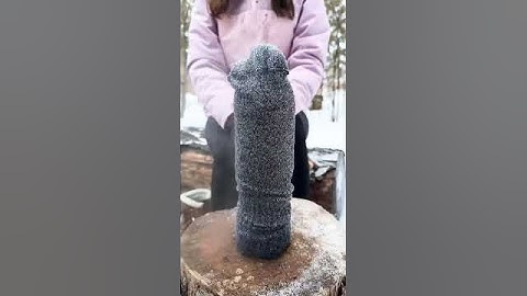 This Girl knows how to survive winter very hard walk #survival_ #survivalskills #camping #outdoors