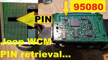 Jeep Cherokee WCM Pincode extractieprocedure voor EEPROM 95080.