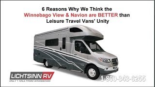 6 Reasons Why the Winnebago View and Navion ARE BETTER than the Leisure Travel Unity