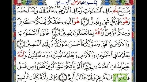 attaghabon. سورة التغابن